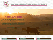 Tablet Screenshot of cherryknollfarminc.com